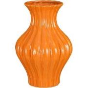 Mica Decorations Vaas Jura - 24x24x35 cm - Keramiek - Oranje