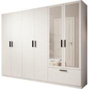 Meubella Kledingkast Lillian - Wit - 270 cm - Met spiegel