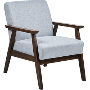 Beliani ASNES - Fauteuil-Grijs-Polyester
