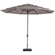 Stokparasol Syros open air 350 cm Polyester taupe zonwering