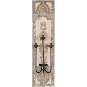 Clayre & Eef Wandlamp  31x19x120 cm Beige Grijs Hout IJzer Muurlamp