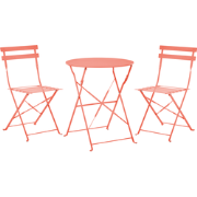 Beliani FIORI - Bistroset-Rood-Staal