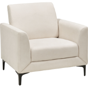 Beliani FENES - Fauteuil-Beige-Polyester