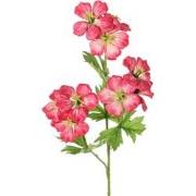 Geranium ooievaarsbek d.roze kunstbloem zijde nepbloem