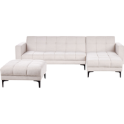 Beliani ALNES - Slaapbank-Wit-Polyester