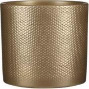 Mica Decorations Era Ronde Bloempot - H21 x Ø23 cm - Keramiek - Goud