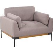 Beliani SKAVEN - Fauteuil-Beige-Polyester