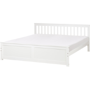 Beliani OLENDON - Tweepersoonsbed-Wit-Dennenhout