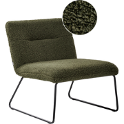 Beliani COTULLA - Fauteuil-Groen-Bouclé
