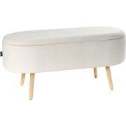 Beliani OKLAHOMA - Bedbank-Wit-Chenille