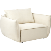Beliani KUNES - Fauteuil-Beige-Polyester