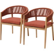HESPERIDE HIXA Tuinstoelen - Eetkamerstoelen - voor buiten - set van 2...