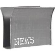 LABEL51 Wanddecoratie Magazinehouder - Antiek grijs - Metaal