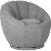 LABEL51 Fauteuil Crown - Grijs - Boucle