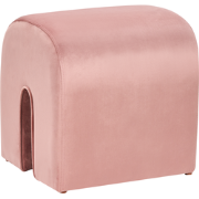 Beliani MODOC - Poef-Roze-Fluweel