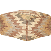 Beliani DEEPOR - Poef-Beige-Jute