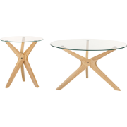 Beliani VALLEY - Salontafel-Transparant-Veiligheidsglas