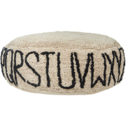 Beliani TWINSPUR - Vloerkussens-Beige-Katoen