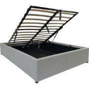 Kopie van Opbergbed 140x190 cm met grijze stof - ALBA