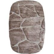 Vloerkleed Macy Bruin - Rounded Corners 160 x 230 cm