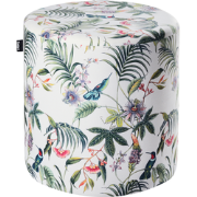 Beliani LOVETT - Poef-Multicolor-Fluweel