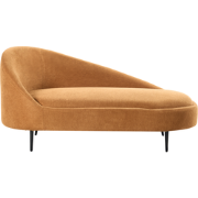 Beliani VALREAS - Chaise longue-Oranje-Polyester