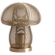 Light & Living - tafellamp - Mushroom - goud - metaal - nachtkastlamp ...