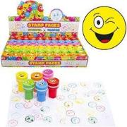 Decopatent 60 STUKS Vrolijke Smiley Stempels - Traktatie Uitdeelcadeau...