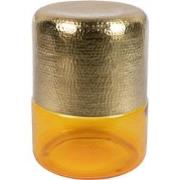 Dutchbone Cave Bijzettafel Rond 35 cm Amber Geel/ Goud