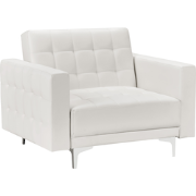 Beliani ABERDEEN - Fauteuil-Wit-Kunstleer