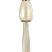 PTMD Berdand Beige Floor Stormlight Luster Glass Cone L