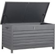 Cambridge kussenbox - aluminium -  141x73 cm - carbon black