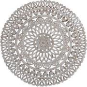 PTMD Farris Cream Round Mdf Wall Panel Carved L