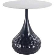 PTMD Anna Antracite Metal Sidetable With Ceramic Top