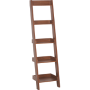Beliani MOBILE DUO - Boekenkast-Donkere houtkleur-MDF