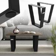 Tafelpoten Tafelonderstel set van 2 V-Design 40 x 43 cm zwart staal ML...