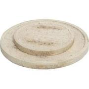 PTMD Plateau Adwin - 19x19x1 cm - Cement - Creme - Set van 2