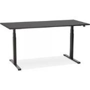 TRONIK elektrisch ergonomisch bureau 160x80x127 cm Zwart