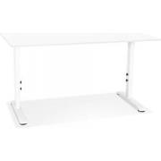 OSMOSE in hoogte verstelbaar bureau 160x80x67(86) cm Wit