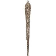 Clayre & Eef Kersthanger Ijspegel 30 cm Goudkleurig Glas Kerstboomvers...