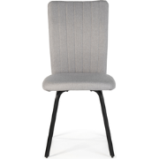 Set van 4 stoelen in stof met zwarte metalen poten L47,5 cm - PRETTY