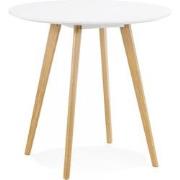 MIDY ronde keukentafel 90x90x75 cm Wit