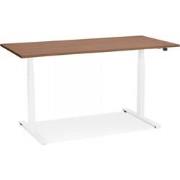 TRONIK elektrisch zit-sta bureau 140x70x127 cm Bruin
