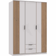 Kast 3 draaideuren en 2 laden L135 cm - LUEBECK