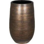 HS Potterie Bruin Koper Vaas-Pot Tokio - 19x30