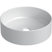 Keramische ronde opbouw waskom Cylindrico ?36cm mat wit