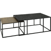 AnLi Style Salontafel set/2 rechthoek iron metallic