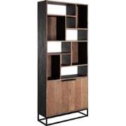 DTP Home Bookrack Cosmo, 2 doors, 10 open racks,215x90x35 cm, recycled...
