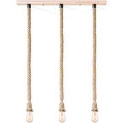 Home sweet home hanglamp Leonardo 3 lichts - touw