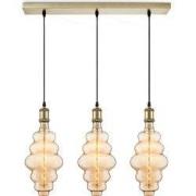 Home sweet home hanglamp Vintage brons 3L Beam Cloud - amber
